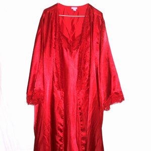 Amoureuse Two Piece Sleep wear, Robe & Nightgown Size  1 X  (22/24)